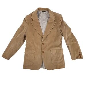 Diamond's Corduroy Blazer Tan 40R Sport Coat Jacket Mens